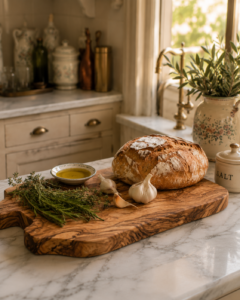 Cocina acogedora con piezas decorativas de estilo cottage