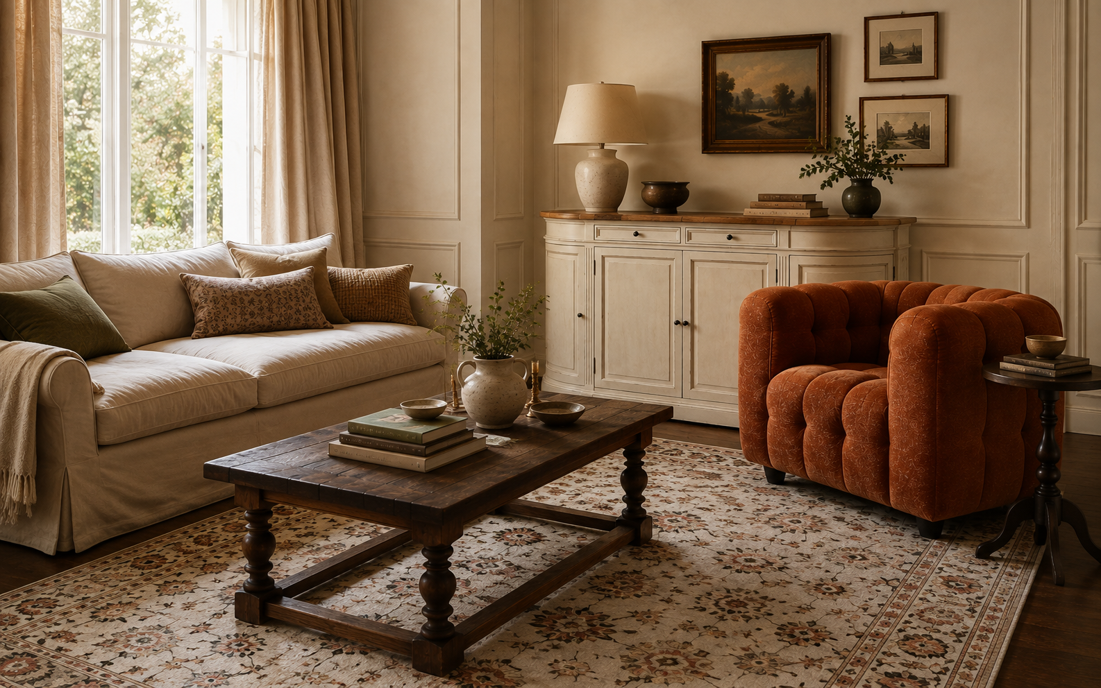 Estética House & Garden UK / The World of Interiors, English country refinado, vivido, elegante y emocional.